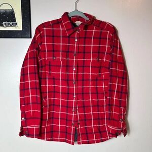 Duluth Trading Co Red Plaid flannel shirt